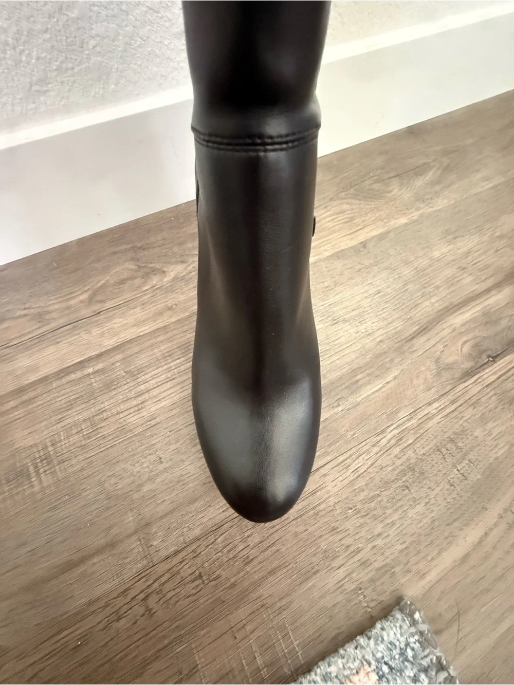Calvin Klein Black Over-the-Knee High Heel Boot